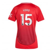 Camiseta Manchester United Leny Yoro #15 Primera Equipación Replica 2024-25 para mujer mangas cortas